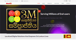 Desktop Screenshot of bhasha.lk